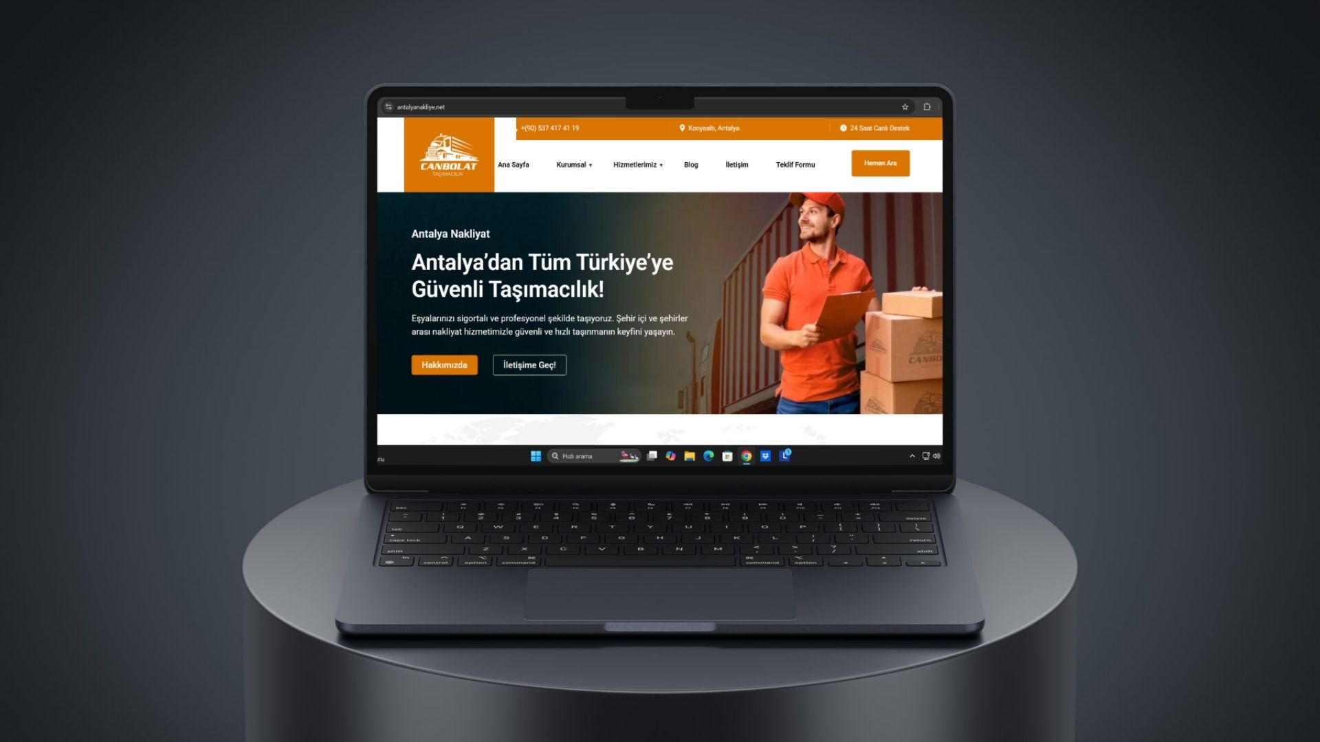 Antalya Nakliyat Web Sitesi Tasarımı