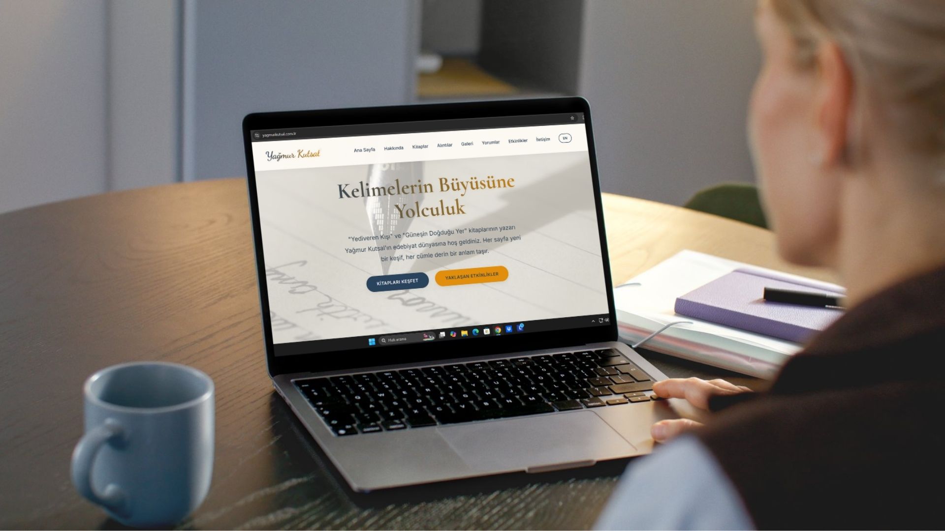 Yağmur Kutsal Web Sitesi Tasarımı
