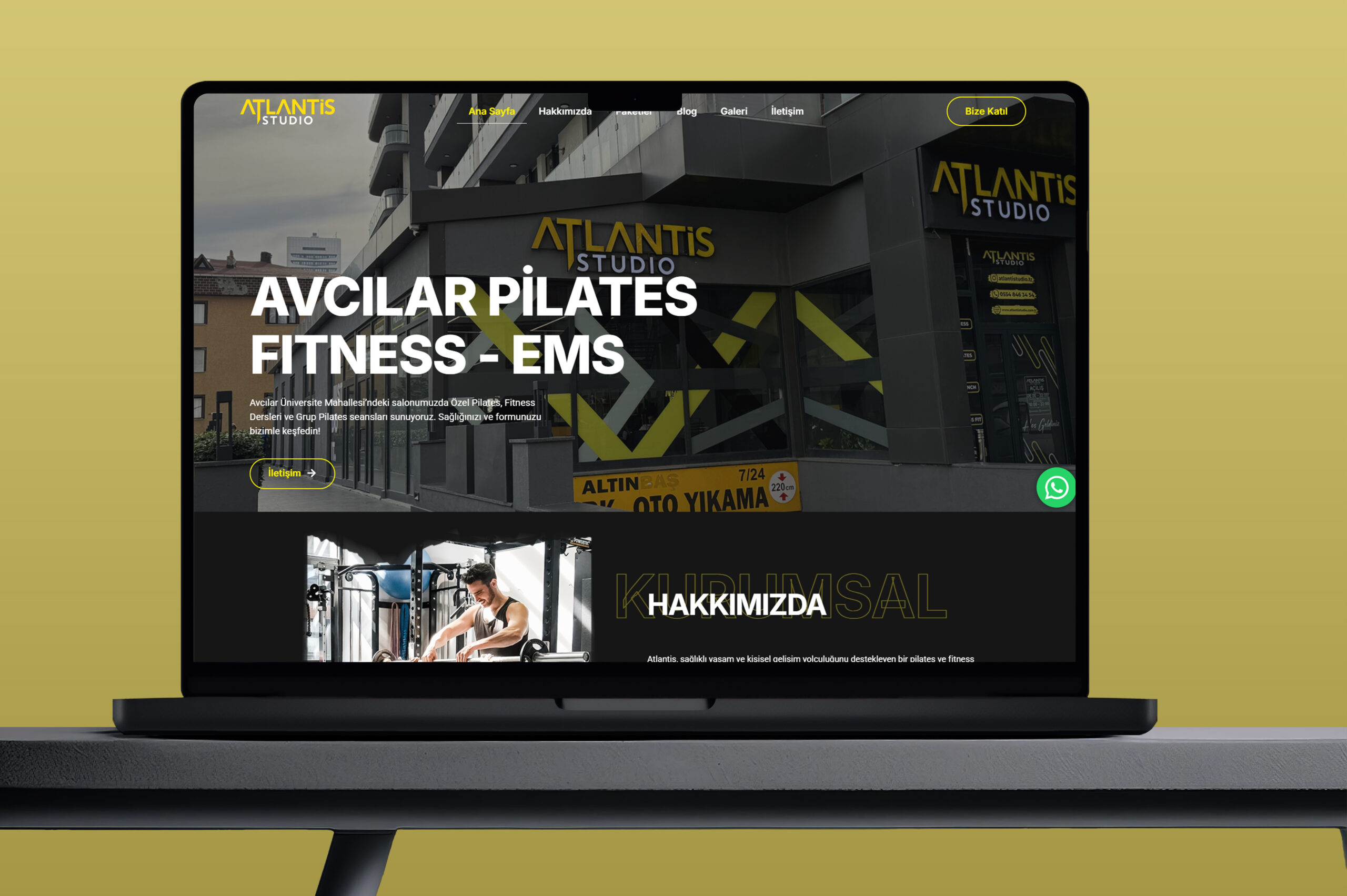 Atlantis Stüdyo Web Sitesi Önizlemesi