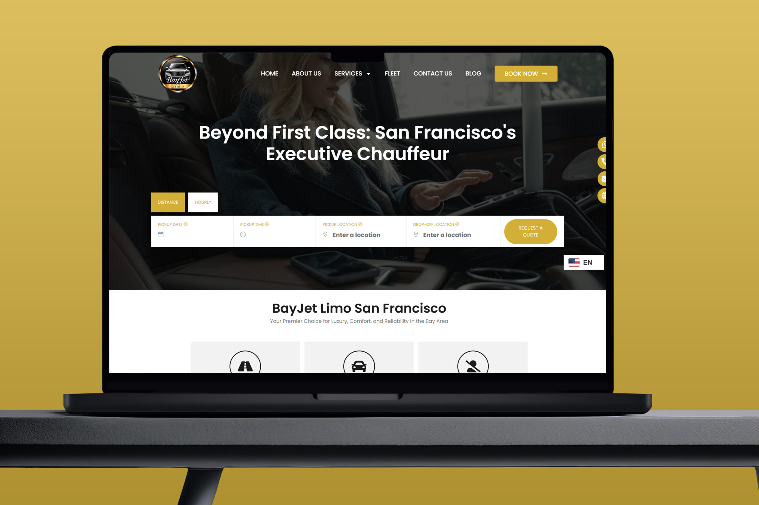 Bay Jet Limo Web Sitesi Önizlemesi