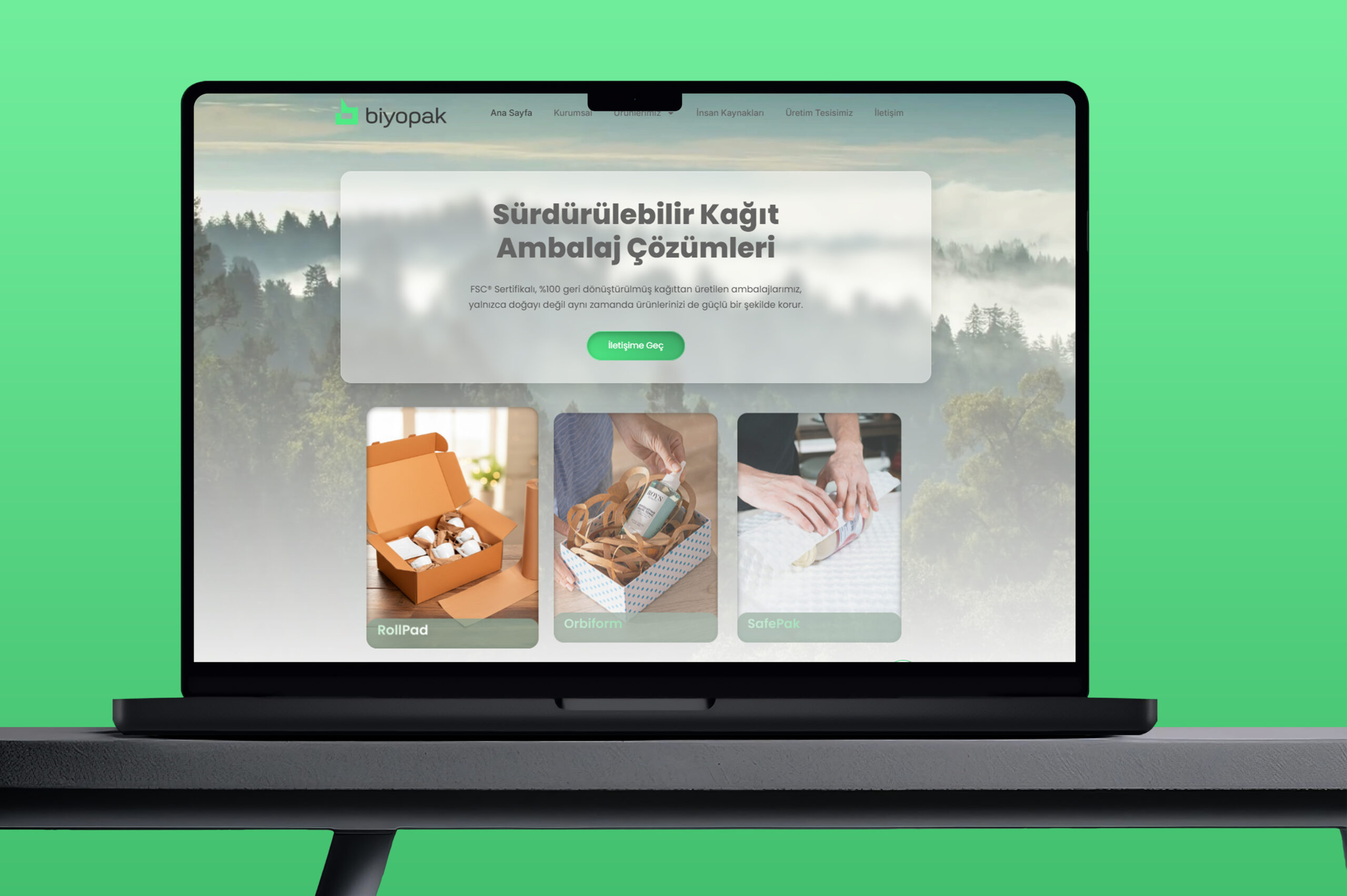 Biyopak Ambalaj Çözümleri Web Sitesi Önizlemesi