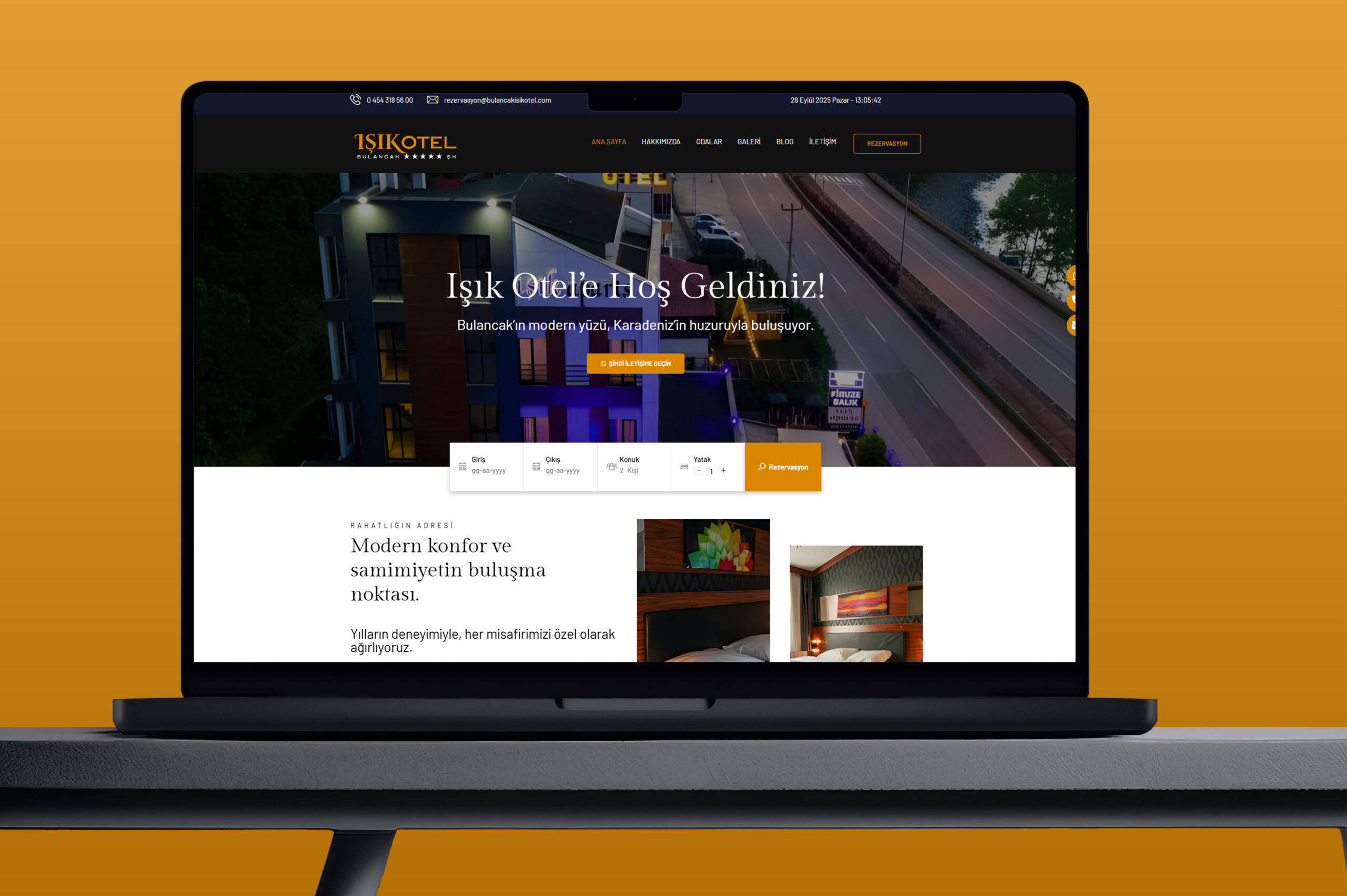 Bulancak Işık Otel Web Sitesi Önizlemesi