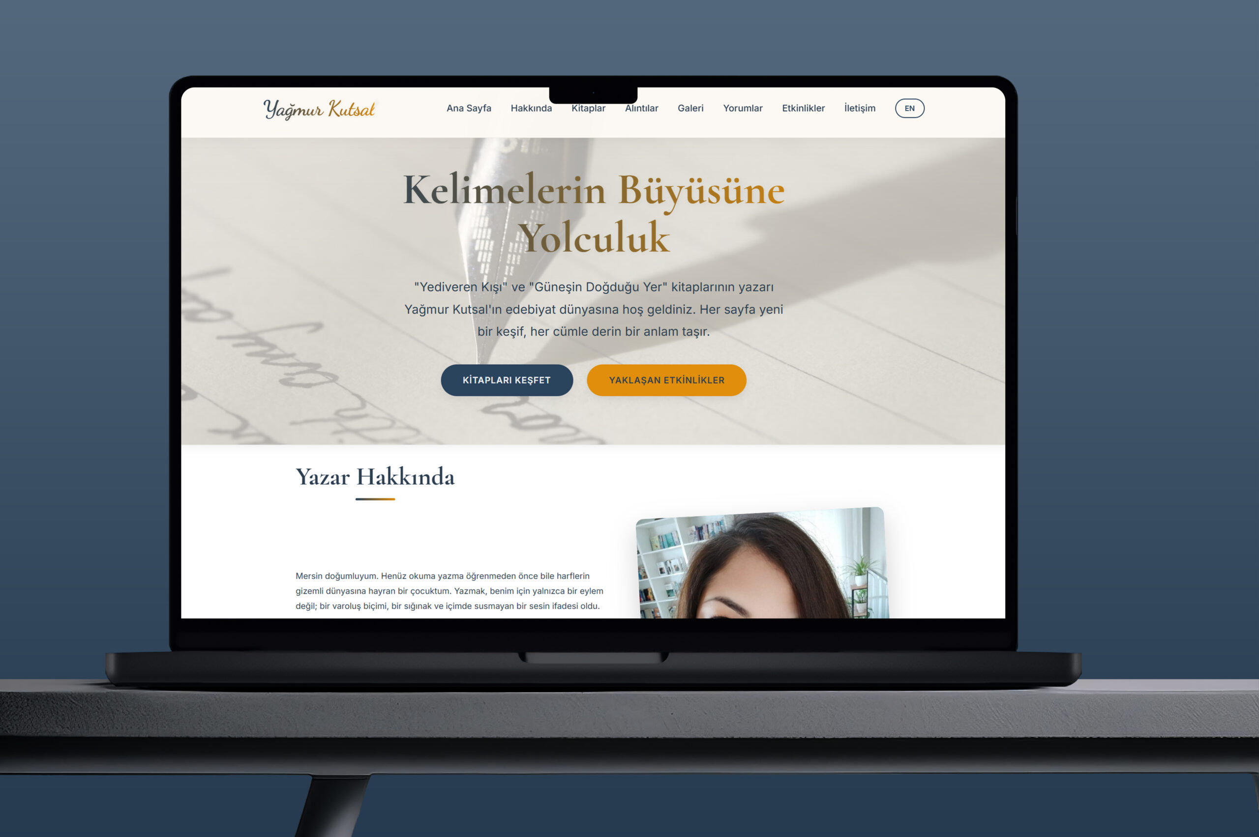 Yağmur Kutsal Web Sitesi Önizlemesi