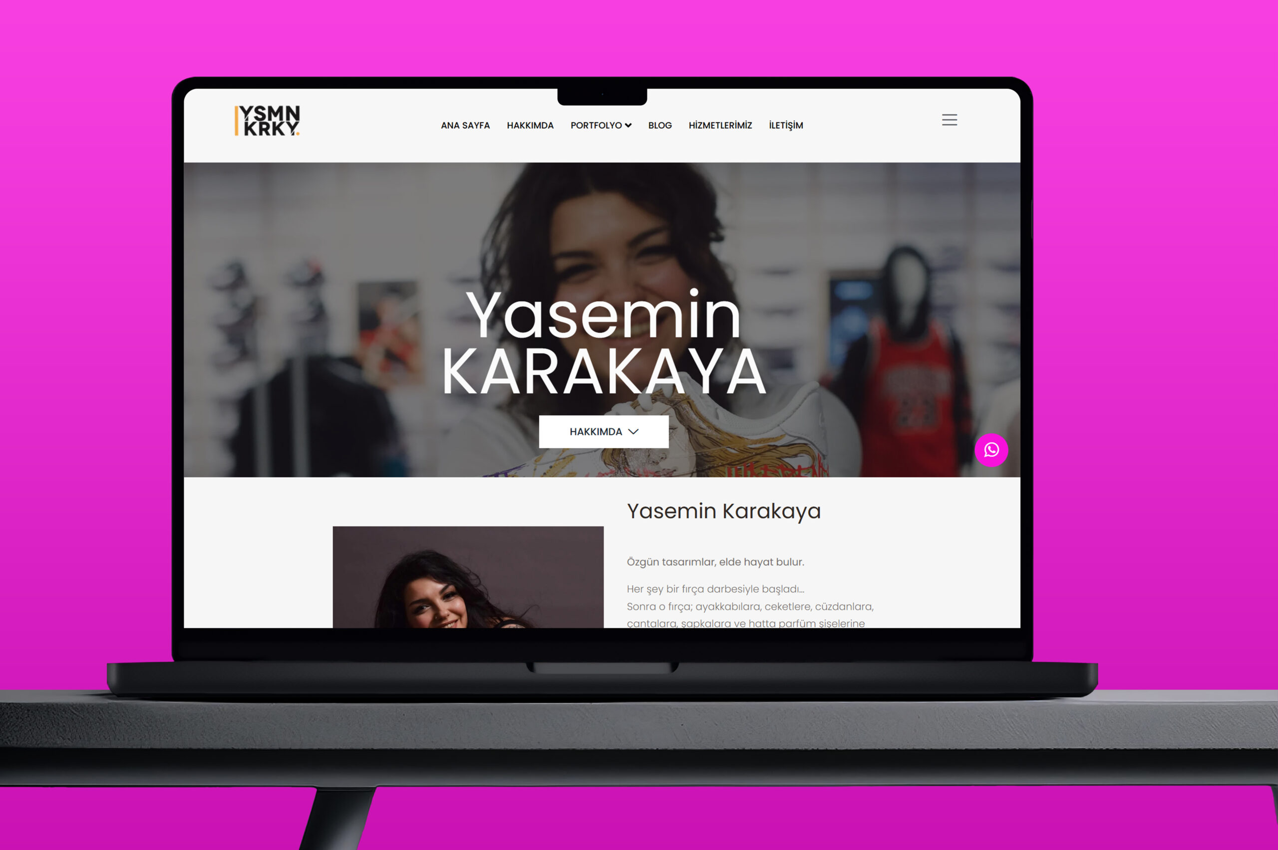 Yasemin Karakaya Web Sitesi Önizlemesi
