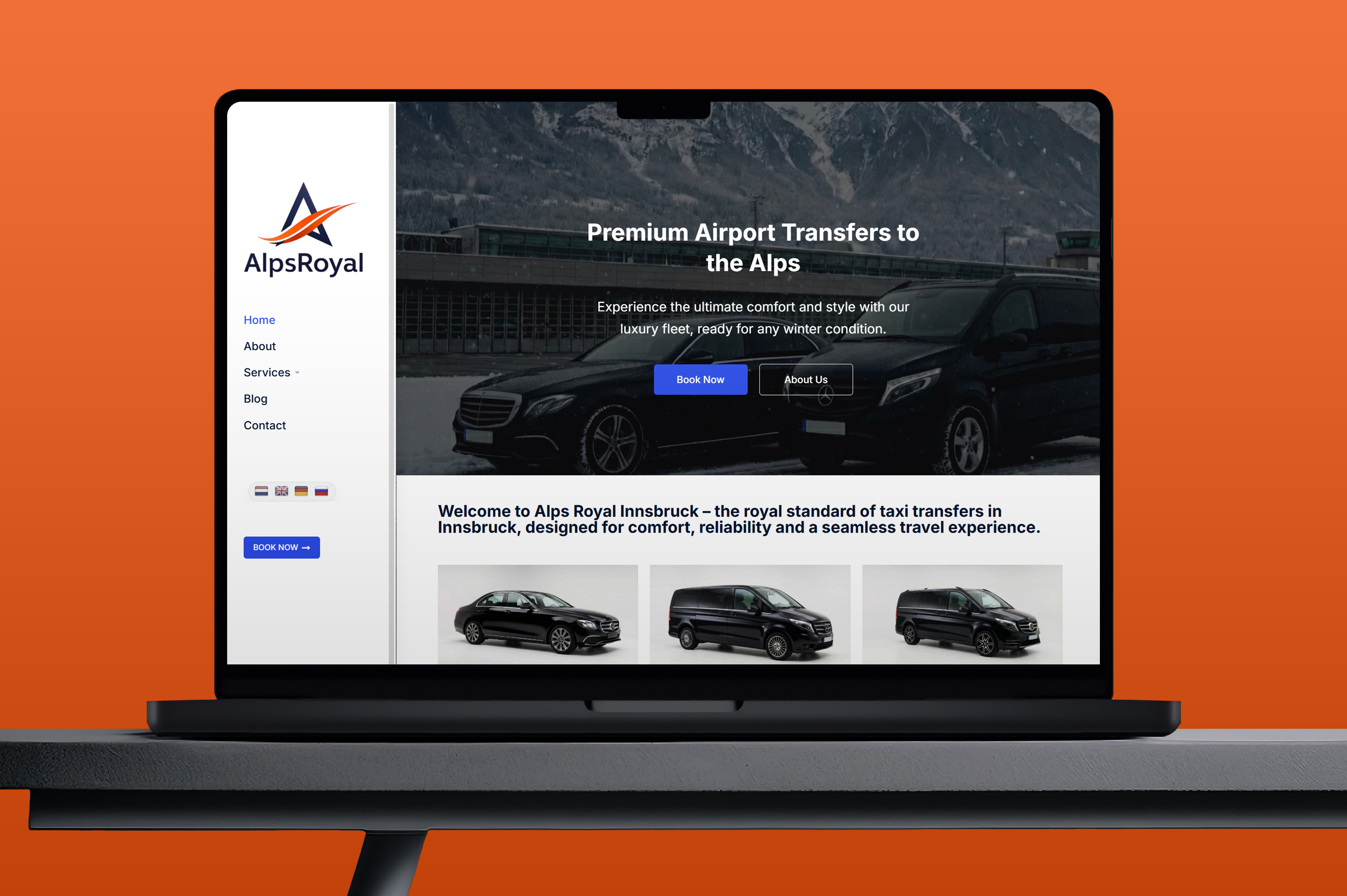 AlpsRoyal Innsbruck Web Sitesi Önizlemesi